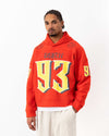 93 Printed Hoodie Orange