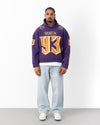 93 Printed Hoodie Purple