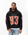 93 Printed Hoodie Black