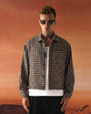 Buttoned Textured Jacket Cream
