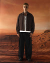 Brown Plaid Zippered Jacket
