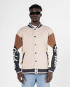 WhyNot Striped College Jacket Beige