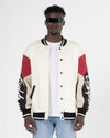WhyNot Striped College Jacket Ecru