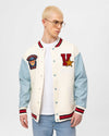 VNDL College Jacket Ecru