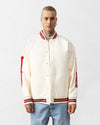 Kemik Süzeneli College Jacket Ecru