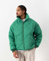 Padded Jacket with Pearl Beads Green