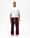 Hose mit Saumdetail Bordeaux