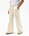 Ecru Hem Detail Trousers