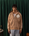 Yonca Zip-Up Sweatshirt Brown