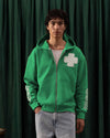 Yonca Clover Zippered Sweatshirt Green