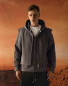 Separate Vest Scuba Hoodie Anthracite
