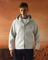 Double Pocket Scuba Hoodie Grey