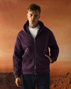 Double Pocket Scuba Hoodie Purple