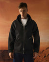 Double Pocket Scuba Hoodie Black