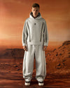 Full-Striped Scuba Tracksuit Set Gray