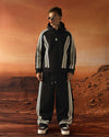 Full Striped Scuba Tracksuit Black