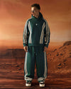 Full Striped Scuba Tracksuit Green