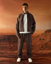 Bellows Pocket Jacket Scuba Tracksuit Brown
