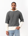 Double Layer Hooded Knit Anthracite