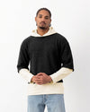 Double Hooded Knit Sweater Black