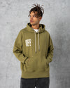 Off Nakışlı Hoodie Haki