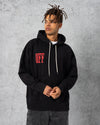 Off Nakışlı Hoodie Siyah
