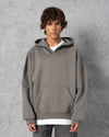 Wide Collar Hoodie Anthracite