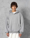Wide Collar Hoodie Grey