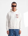 Box Injection Printed Hoodie Ecru