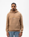 Injection Printed Hoodie Brown