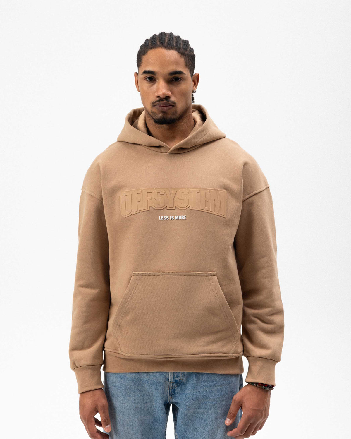 Injection Printed Hoodie Brown