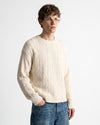 Striped Knit Ecru