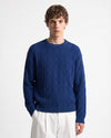 Striped Knit Navy Blue