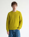 Striped Knitted Sweater Green