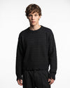 Distressed Knit Sweater Black