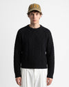 Black Raglan Sleeve Knit Sweater