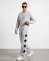 Tracksuit Set with Trim Grey