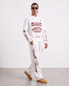 Printed Tracksuit Set Ecru