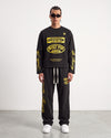 Printed Tracksuit Set Black