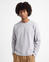 Long Sleeve T-Shirt with Sleeve Embroidery Grey