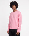 Long-Sleeve Embroidered Sleeve T-Shirt Pink