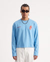 Keychain Printed Long Sleeve T-Shirt Blue