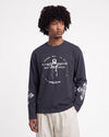 Printed Long Sleeve T-Shirt Anthracite