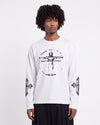 Printed Long Sleeve T-Shirt White