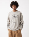 Printed Long Sleeve T-Shirt Gray