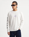 419 Printed Long-Sleeve T-Shirt Ecru