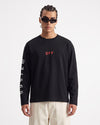 419 Printed Long Sleeve T-Shirt Black