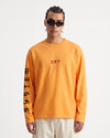419 Printed Long Sleeve T-Shirt Orange