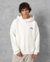 Embroidered Toba Pocket Hoodie Ecru