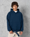Belted Hoodie Navy Blue